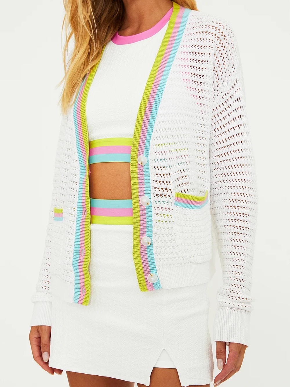 NWT BEACH RIOT Gene Open Stitch Cardigan!
